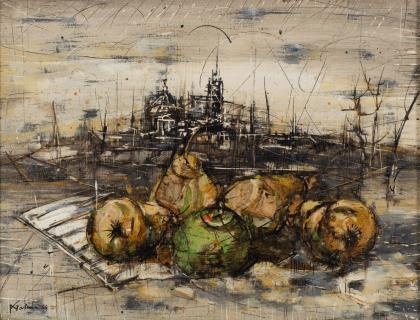 Paesaggio con frutta - 1964